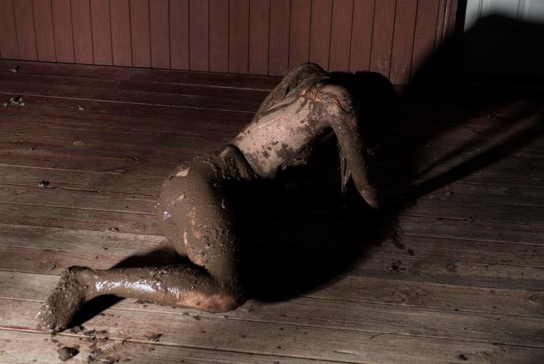 self portrait in mud 2